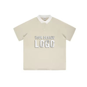 Camiseta de Hombre de Algodón Personalizada con MOQ Bajo, 270g, Cuello Polo en Color de Contraste, Camiseta Deportiva Informal de Manga Corta para Verano - Product Image 5