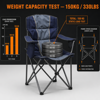 Fauteuil de camping pliant de luxe, portable, multi-styles, pour la randonnée, les voyages, les pique-niques, la pêche, la plage, le jardin