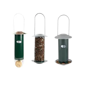 Zinc Iron Green Peanut Seed Food Suetball Dispenser Birdfeeders Wholesale Outdoor Garden Hanging Wild Metal Bird Feeders