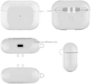 Funda flexible con llavero de TPU a prueba de golpes, protector de cristal para auriculares <span class=keywords><strong>airpods</strong></span> ro 2 Generación, novedad de <span class=keywords><strong>2023</strong></span> - Product Image 3