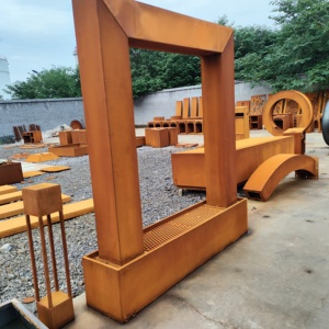 Fuente de Agua de Acero Corten de Alta Calidad para Jardín, Cortina de Agua Personalizada para Exteriores, Cascada - Product Image 3