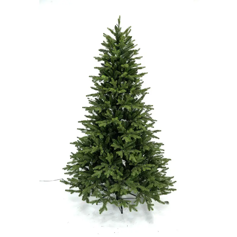 9 फीट 8 फीट लक्जरी क्रिसमस ट्री सजावट आउटडोर पीवीसी क्रिसमस सजावट पेड़ एलईडी के साथ