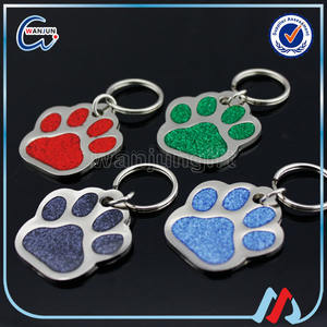 Venta al por mayor de etiquetas de perro, silenciador de hueso, etiquetas de perro de acero inoxidable anodizado, silenciador de Etiqueta de perro con forma de hueso - Product Image 5