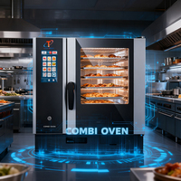 Four à convection électrique commercial TRUELEN à 8 plateaux, en acier inoxydable, pour comptoir, boulangerie, pizza, rôtissage, numérique, économie d'énergie