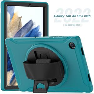 Cover posteriore con cavalletto e tracolla TPU Tablet <span class=keywords><strong>case</strong></span> per <span class=keywords><strong>Samsung</strong></span> <span class=keywords><strong>Galaxy</strong></span> <span class=keywords><strong>Tab</strong></span> <span class=keywords><strong>A8</strong></span> X200 X205 - Product Image 5