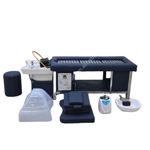 Table de lavage des cheveux Kisen compacte pour salon à domicile, spa relaxant pour la tête, massage du cuir chevelu, sauna corporel et circulation douce de l'eau - Product Image 1