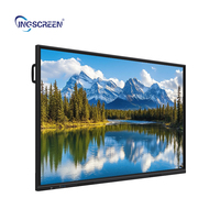 Интерактивная смарт-доска INGSCREEN 85 дюймов с ОС Android 14.0, 4K LCD LED сенсорным экраном для конференций и обучения