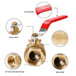 1 אינץ מחיר הוגן מפעל ייצור שסתום כדור פליז - Product Image 2