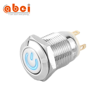 8mm 10mm 12mm 16mm 19mm 22mm 25mm 28mm 30mm interrupteur à bouton-poussoir verrouillage momentané illuminé étanche boutons en métal interrupteurs