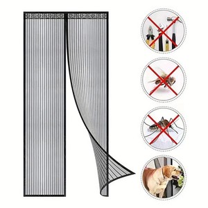 ตาข่ายกันยุงสำหรับประตู, ม่านตาข่ายแม่เหล็กสำหรับ<span class=keywords><strong>กั้น</strong></span>ประตูแบบปิดอัตโนมัติสำหรับฤดูร้อนมุ้งกันยุงตาข่ายกั้นประตูแบบมองไม่เห็น - Product Image 2