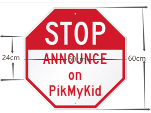 لوح إيقاف على الطريق السريع على جانب الطريق تحذير للمشاة سهم مخصص من الألومنيوم بطباعة فوق بالضوء الأحمر والأبيض لوح أمان - Product Image 2