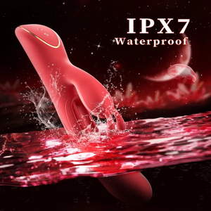 Vibrateur Lapin Nouveau Design en Silicone, Vibrateurs de Couple Mains Libres, Godemiché 7 Vibrations et 4 Modes de Battements pour Femmes - Meilleures Ventes - Product Image 4