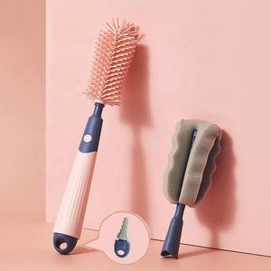 문쉽 롱 핸들 병솔 젖병솔 가정용 청소 용품 아기 젖병 유리컵 클리너 - Product Image 6