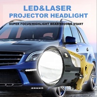 T3JW 3 pouces BI phare LED Carlights Plug and play Type LED Accessoires de voiture Lentille de projecteur Bi led