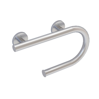 Barre d'appui antidérapante 2-en-1 en acier inoxydable 304 pour toilettes avec porte-papier, accessoires de salle de bain 304, barre d'appui pour personnes à mobilité réduite - Vente chaude