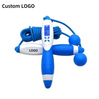 Corde à sauter numérique sans fil avec compteur numérique, logo personnalisé, réglable, pour entraînement, comptage des calories, durable, haute vitesse
