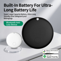 Traceur intelligent double système pour animaux de compagnie, localisateur d'objets et de clés pour iOS et Android, anti-perte, avec fonction de positionnement à distance, pour sacs à dos et bagages, en plastique