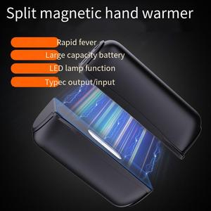 เครื่องทำความร้อนมือแบบพกพา แบตสำรองแม่เหล็ก 10000 mAh ชาร์จผ่าน USB สำหรับการเดินทางกลางแจ้ง - Product Image 2