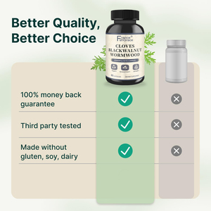 Complément Nutraceutique Clou de girofle, Noix noires, Absinthe, Cannelle pour la Santé Intestinale – Fabricant de Capsules Clou de girofle, Noix noires, Absinthe - Product Image 4