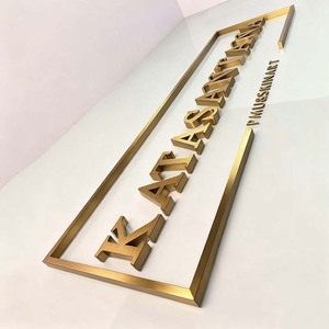 厂家直销环保不锈钢非发光3D金属字母商业标志牌IP65建筑公司 - Product Image 4