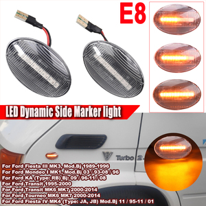 2 pezzi per Ford Transit MK6 MK7 <span class=keywords><strong>Tourneo</strong></span> 2000-2014 Mondeo I MK1 Fiesta III MK3 IV MK4 LED indicatore di direzione indicatore dinamico luce - Product Image 5