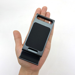 Giá Đỡ Gấp Sáng Tạo Cho Điện Thoại Di Động Và Miếng Đệm Giúp Bạn Dễ Dàng Mang Theo Giá Đỡ Máy Tính Để Bàn Có Thể Điều Chỉnh Bằng Kim Loại Hợp Kim Nhôm - Product Image 1