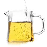 Pichet à eau intelligent en verre borosilicate de 350 ml, pichet à lait, pichet à café avec logo personnalisé, tasse, pichet à eau chaude transparent