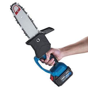 เลื่อยไฟฟ้าไร้สายขนาด8นิ้วแบบพกพา<span class=keywords><strong>2</strong></span> x แบตเตอรี่ลิเธียมม้วนสำหรับโซ่ไม้ด้ามจับกันลื่นขนาด8นิ้ว - Product Image 1