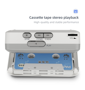 Enregistreur de cassette stéréo portable classique personnalisable, mini lecteur de cassettes Walkman, batterie rechargeable intégrée, prise d'alimentation USB, écran LCD - Product Image 5