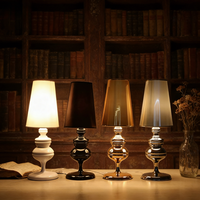 Lampe de table LED rechargeable sans fil à contrôle tactile et gradation, design minimaliste créatif, vente en gros