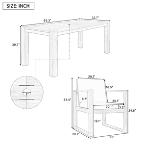 <span class=keywords><strong>Ensemble</strong></span> de table et de chaises de jardin en bois de <span class=keywords><strong>teck</strong></span> avec tissu en maille moderne pour salon, restaurant et cour - Product Image 6