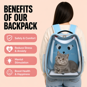 Wholesale Oxford Fashion Portable Breathable Cat & <b>Dog</b> Backpack <b>Carrier</b> Airline Approved for <b>Small</b> Pets - Product Image 2