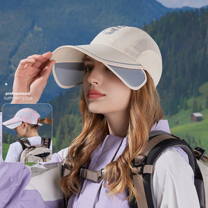 Cappello Estivo Protettivo da Sole per Donne, Ciclismo all'Aperto, Tesa Larga Espandibile, Asciugatura Rapida, Impermeabile, Traspirante, Berretto da Baseball - Product Image 3