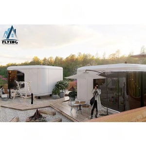 Casa Contenedor Cápsula Espacial Verde Personalizada de 20 y 40 pies, Lujo Prefabricado, Oficina Portátil, Tienda, Villa, <span class=keywords><strong>Cabaña</strong></span> para Hotel - Product Image 5