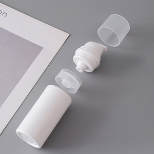 Bán buôn 15ml 30ml 50ml Trắng PP nhựa không có không khí bơm chai mỹ phẩm du lịch pha chế <span class=keywords><strong>container</strong></span> cho chăm sóc da bao bì - Product Image 4