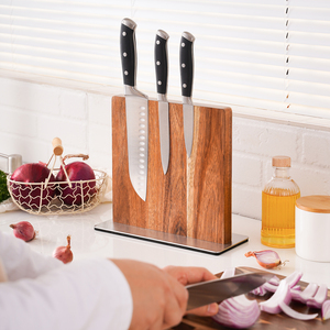 <span class=keywords><strong>Portacoltelli</strong></span> Magnetico in Legno di Acacia Ecologico RTS, Nuovi Arrivi, Blocco per Coltelli da Cucina Premium con Forte Attrazione Magnetica - Product Image 6