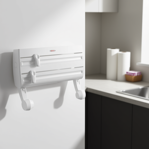 Leifheit Parat F2 <b>Roll</b> Holder 41.2x19.9x10cm White Wall Mount Storage <b>Rack</b> - Product Image 3