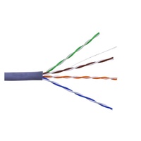 Harga Kompetitif Kabel Ethernet UTP Cat5e 24awg 4 Pasang 305m dengan Jaket PVC/LSZH untuk Penggunaan Dalam Ruangan