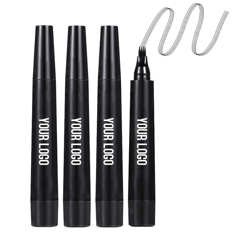 Black And Dark Brown High Quality Make Up Liquid Eye Brow Pencil Water Proof Private Label Eyebrow Pencil