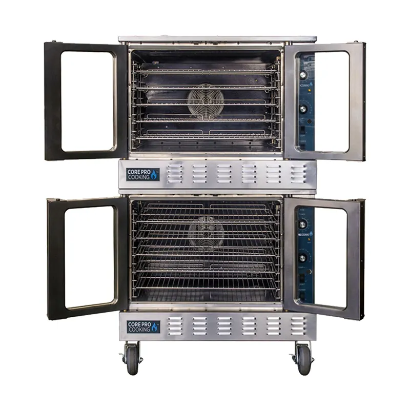 Professionele Bakken Brood Pizza Convectie Oven Elektrische Oven Double Stack Commerciële Heteluchtoven