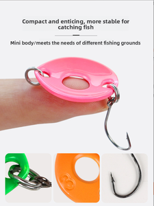 Nouveau 10 pièces/boîte leurre clignotant métal Micro crochet unique bouton clignotant coulée <span class=keywords><strong>ensemble</strong></span> pour Crappie et basse - Product Image 5