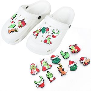 Breloques de chaussures en PVC souple de Noël <span class=keywords><strong>Grinch</strong></span> en gros, breloques de chaussures personnalisées de marque de créateur - Product Image 4