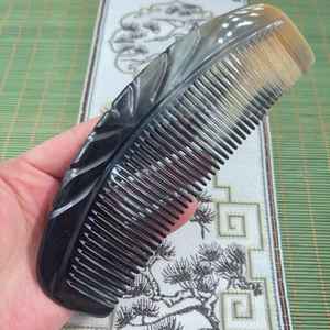 <b>Buffalo</b> <b>Horn</b> Hair Comb Crafted From Natural <b>Horn</b> Smooth Tooth Comb For Gentle Detangling Hair Shine And Healthy Scalp - Product Image 5
