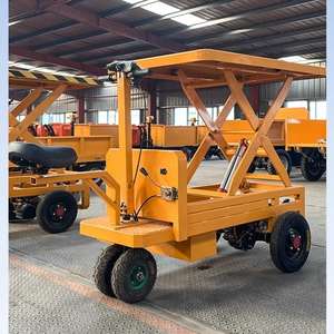 गोदाम कार्गो हैंडलर परिवहन के लिए इलेक्ट्रिक कैंची लिफ्ट प्लेटफॉर्म गाड़ी - Product Image 3