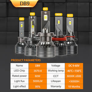 H4 9004 9007 bombilla de faro de coche LED de haz Alto y Bajo 30W IP67 aluminio de aviación impermeable para X5 M3 Ghost - Product Image 6