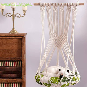 Factory Handmade Eco-Friendly Waterproof Art Deco <b>Hanging</b> <b>Basket</b> Tapestry Swing Custom Bed Frame Pet Beds Cat Hammock <b>Indoor</b> Use - Product Image 3