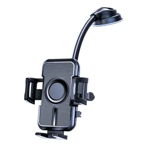 360 Degree Rotation Long Gooseneck TPU Car Suction Cup Pone Holder Adjustable Dashboard Phone Bracket