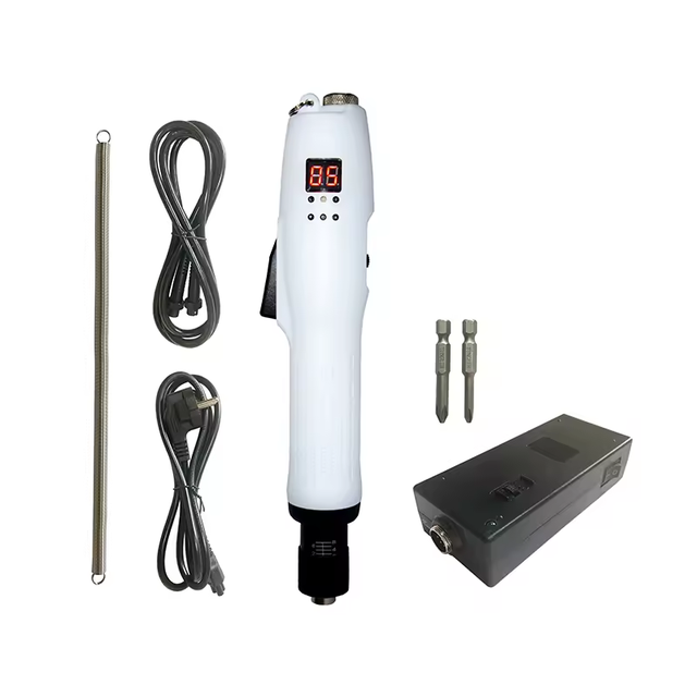 Leverage Type Low Torque (0.2-2.55 N.m) Automatic Counter Display ESD Brushless Electric Screwdriver 24/32VDC Input for Industry
