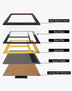 Tùy Chỉnh Bất Rắn Gỗ 2026 Mỹ Mở Vô Địch Hình Ảnh Huy Chương Hiển Thị Khung Cho 4*6 5*7 8*10 Hình Ảnh Hình Ảnh - Product Image 5