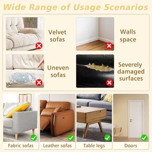 Ruban <span class=keywords><strong>anti</strong></span>-griffures pour chats, ruban adhésif double face pour l'entraînement des animaux de compagnie, protecteur transparent pour meubles, portes et murs - Product Image 4